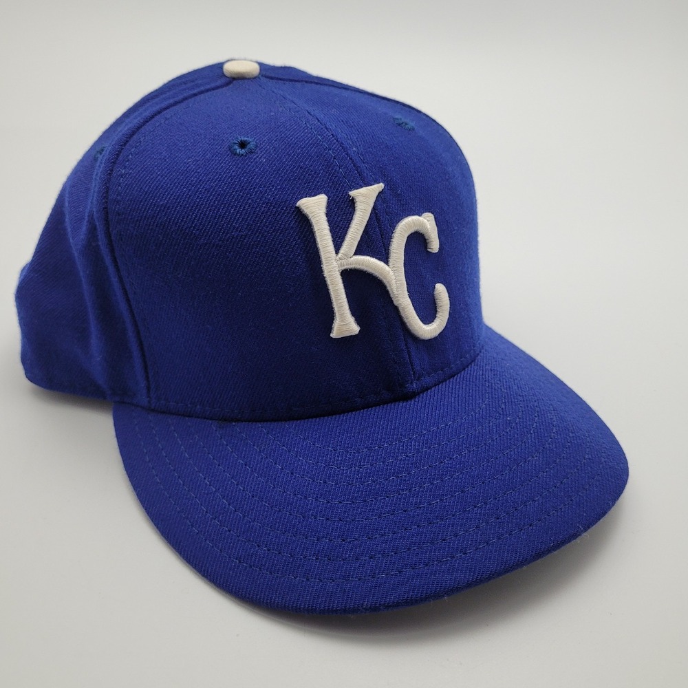 Vintage Kansas City Royals Hat New Era Authentic Collection 7 5/8 100% Wool‎ USA